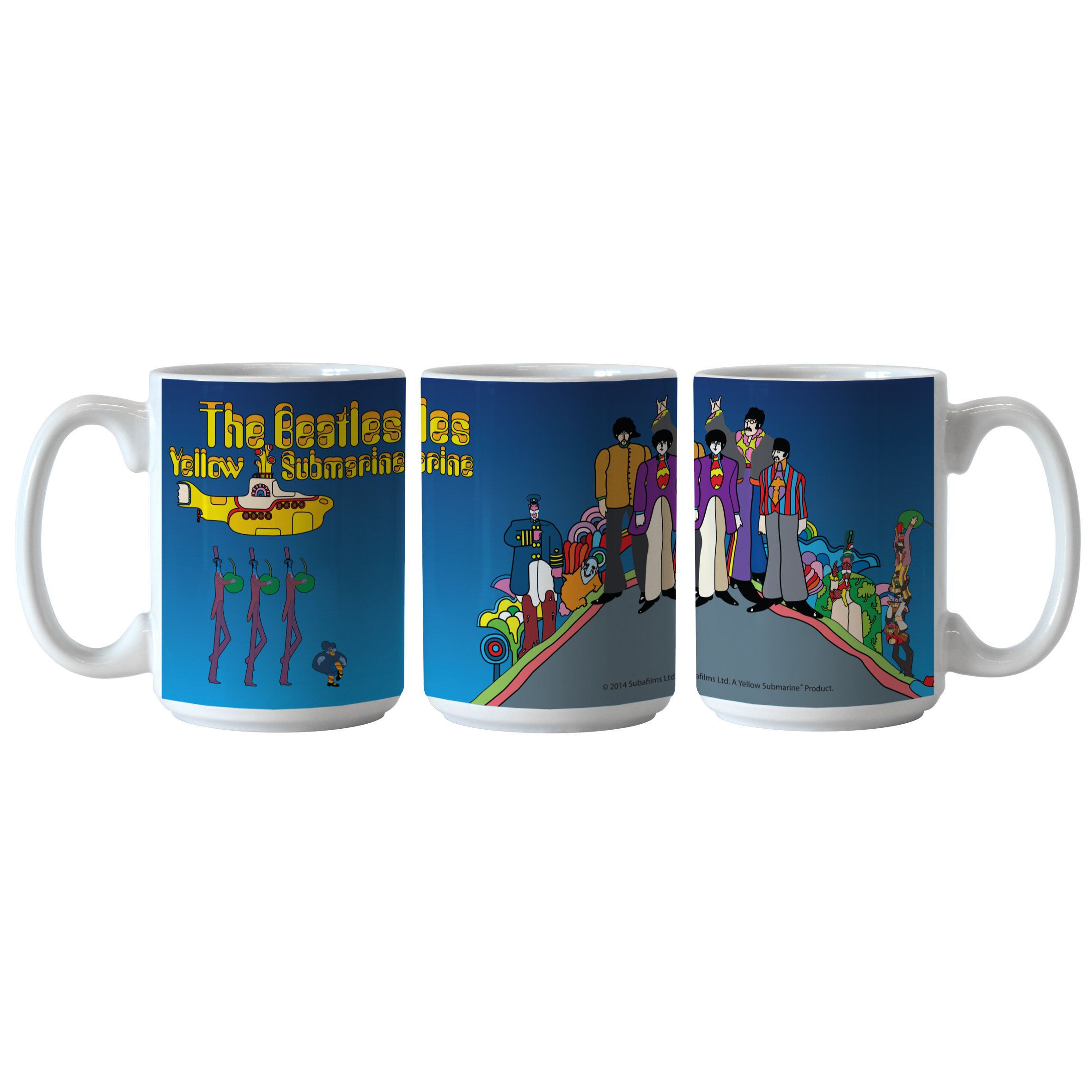 Boelter Brands Beatles Yellow Submarine Hill Sublimated Mug Wayfair