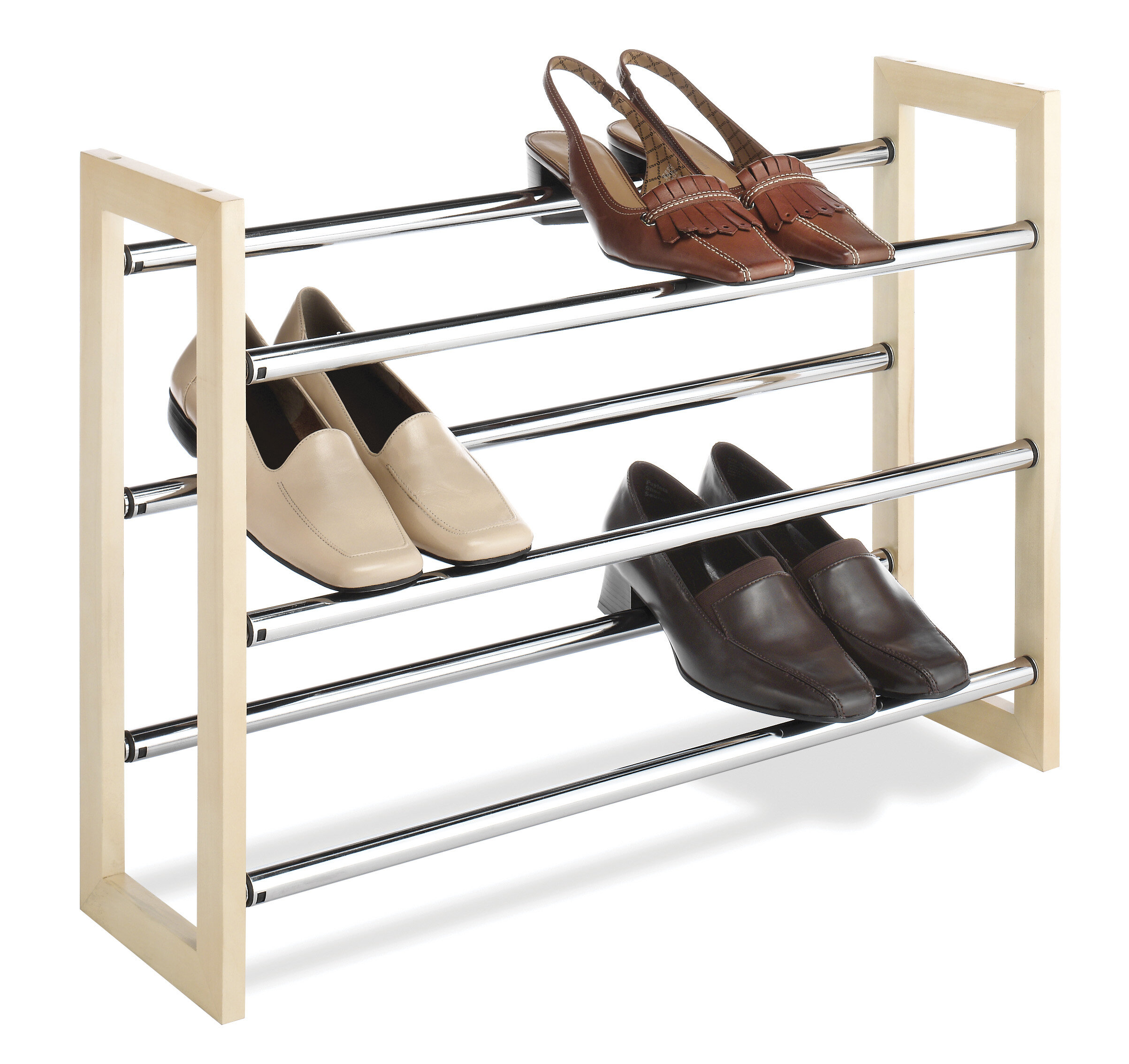 Whitmor Inc 21 Pair Stackable Shoe Rack Reviews Wayfair Ca