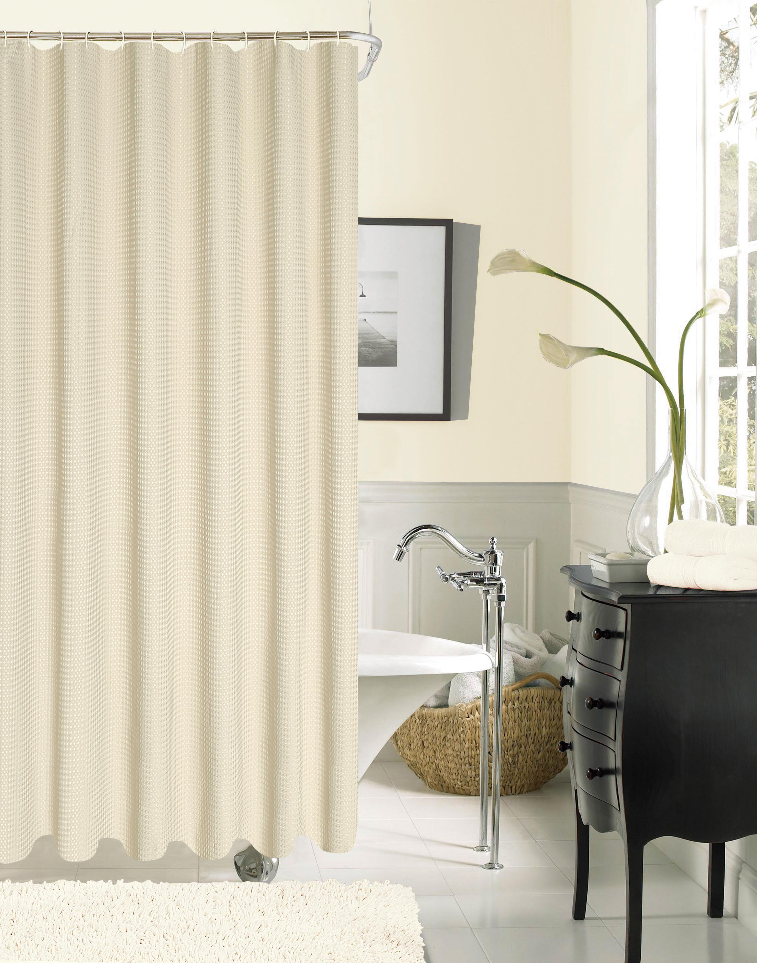 August Grove Schreffler Hotel Waffle Single Shower Curtain