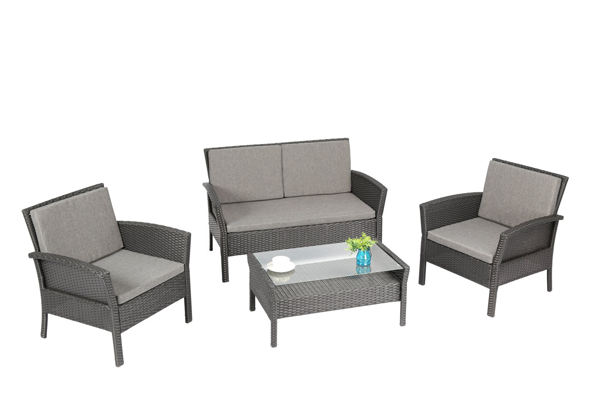 Baner Garden Piece Dining Set With Cushions Reviews Wayfair - Defaultname baner garden piece dining set with cushions reviews wayfair - defaultname