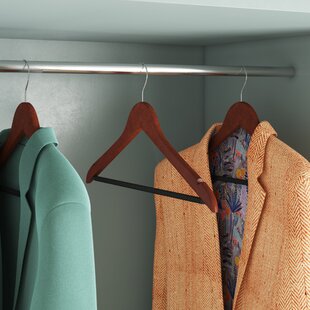 24 Wood Wooden Suit Hangers Skirt Lot Clothes Pant Coat Vintage Dress Cherry NEW 