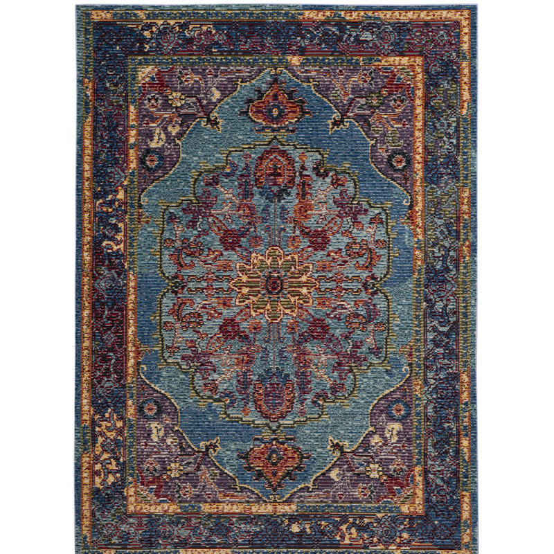 World Menagerie Skye Blue Purple Area Rug Reviews Wayfair
