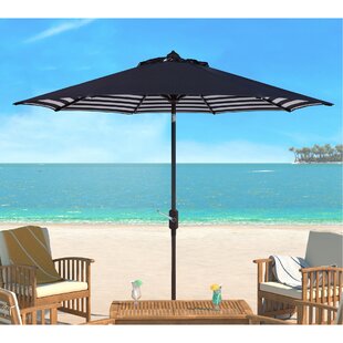 Blue Striped Patio Umbrellas You Ll Love In 2020 Wayfair