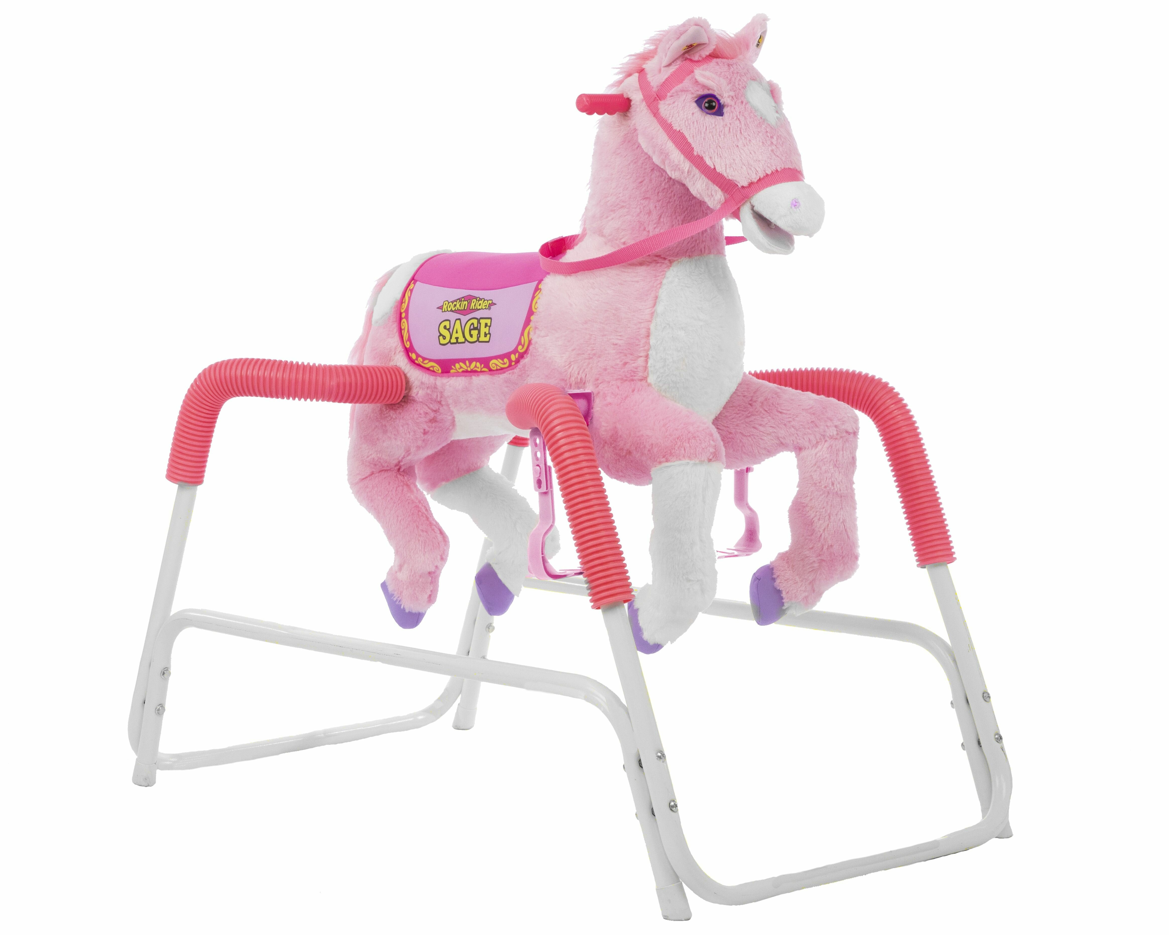 pink spring horse