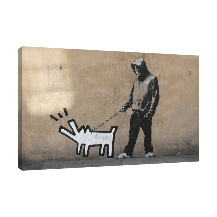 Banksy Street Graffiti Choose Your Weapon Gallery Stretched HD Canvas Wall Art 
