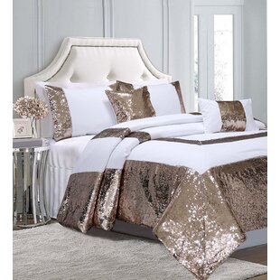 gold sequin duvet cover