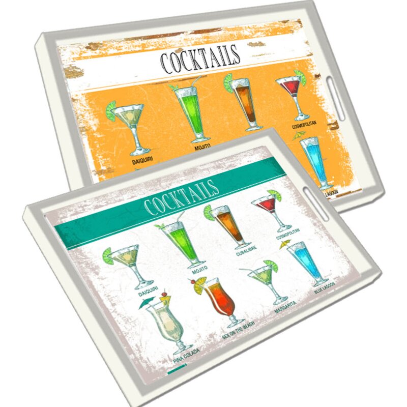 cocktail serving tray