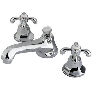 Go to store & view more images Kingston Brass French Country Widespread Bathroom Faucet with Drain Assembly