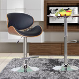 Hailey Adjustable Height Swivel Bar Stool by Bromi Design