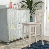 Angelia Solid Wood Bar & Counter Stool by Canora Grey