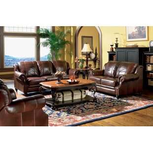 Rosetta Reclining Leather Configurable Living Room Set by Darby Home Co