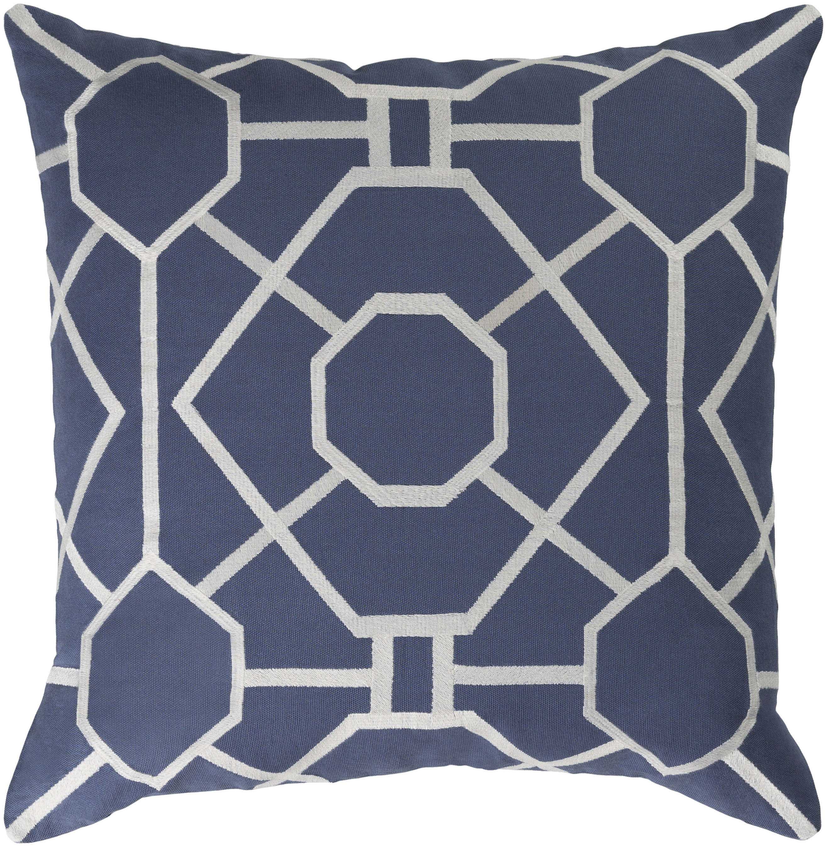 Black//White Wildflower cotton decorative throw pillow cover//cushion cover 18x18/"