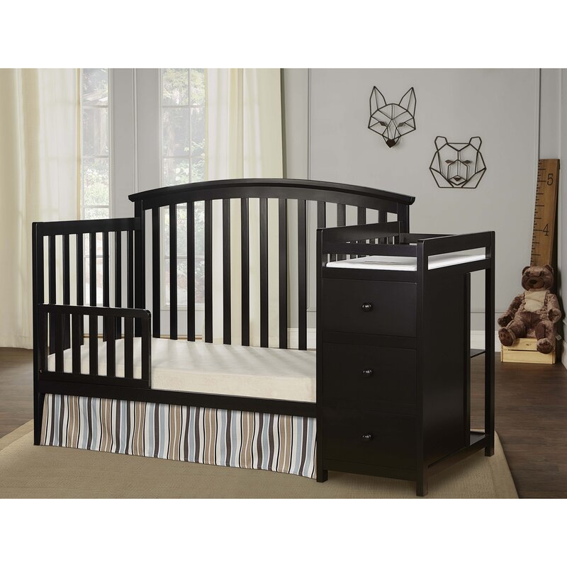 Furniture Nursery Aden Convertible Crib Crib Mattress Changing Pad