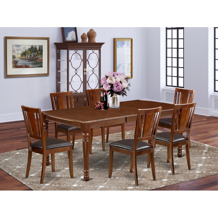 Alcott Hill® Madonna Extendable Solid Wood Dining Set | Wayfair