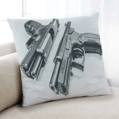 Tools Guns 5 Throw Pillow East Urban Home Cover Material Microsuede Tools Guns 5 Throw Pillow East Urban Home Cover Material Microsuede
