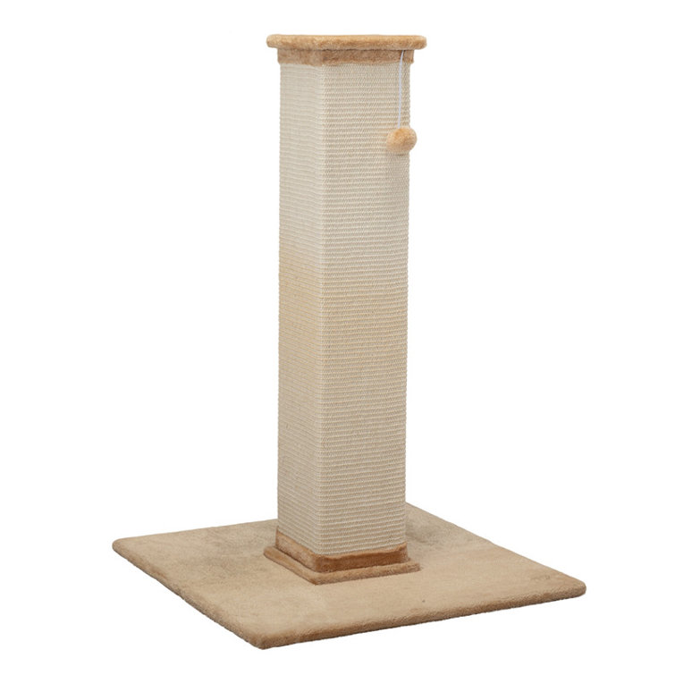 burlap cat scratching post