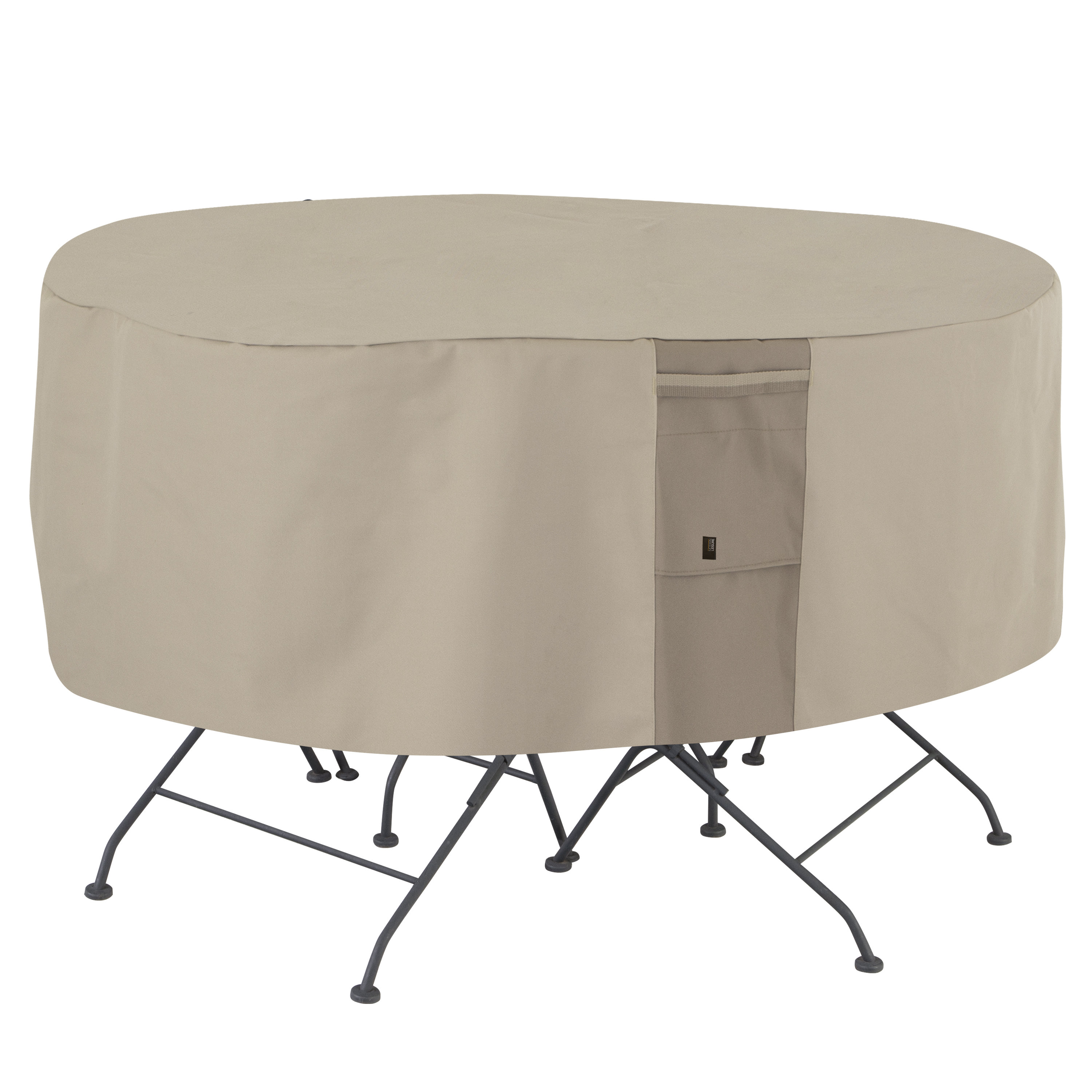 Rebrilliant Modern Leisure Monterey Round Patio Table & Chair Set Cover
