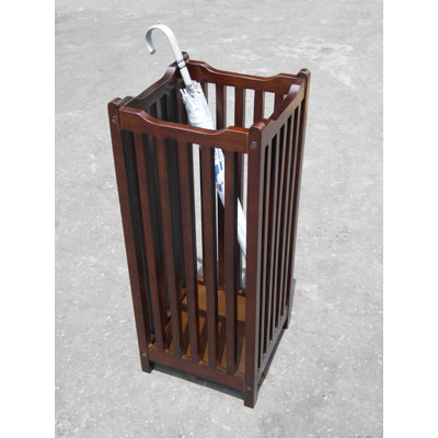 Vince Solid Wood Freestanding Umbrella Stand