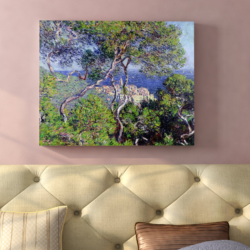 Vault W Artwork Bordighera 1884 By Claude Monet Poster Oil
