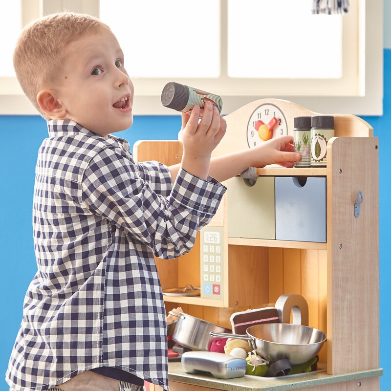 little chef wooden play kitchen