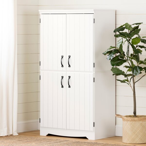 South Shore Farnel 4-Door Storage Armoire & Reviews | Wayfair