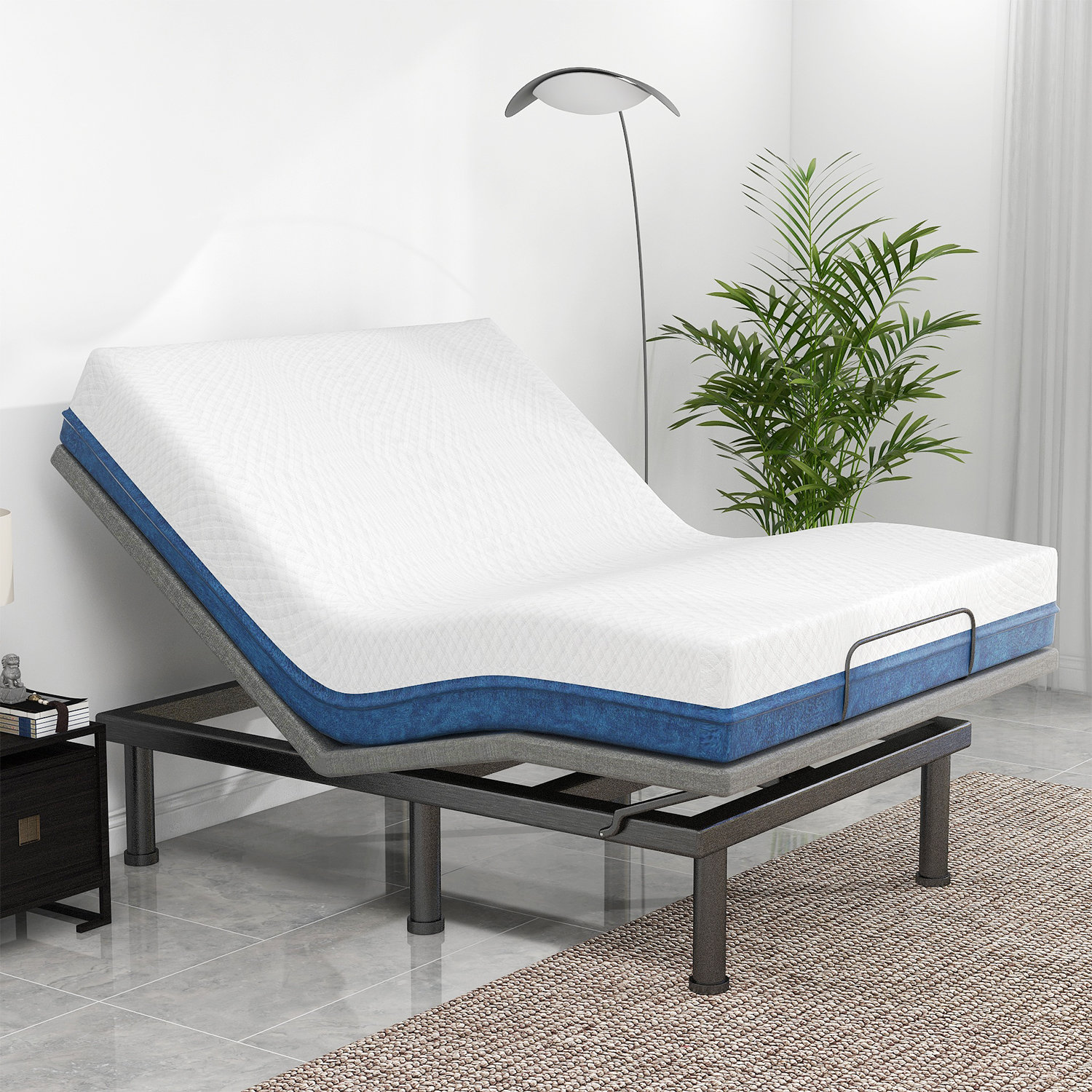 Alwyn Home Bonham Zero Gravity Adjustable Bed with Wireless Remote