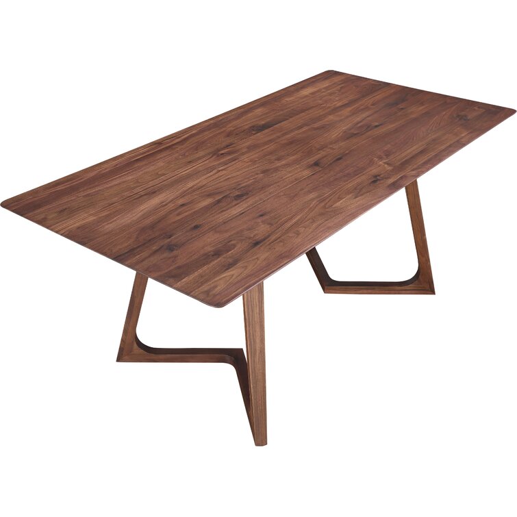 fischer walnut solid wood dining table