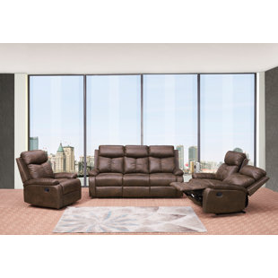 Reclining Living Room Sets You Ll Love Dougl Circle Reclining 3 Piece Living Room Set
