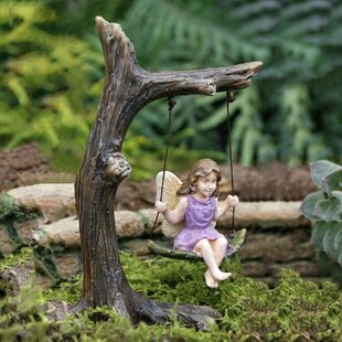 Miniature Dollhouse FAIRY GARDEN Mini Hooded Fairy in Peach 