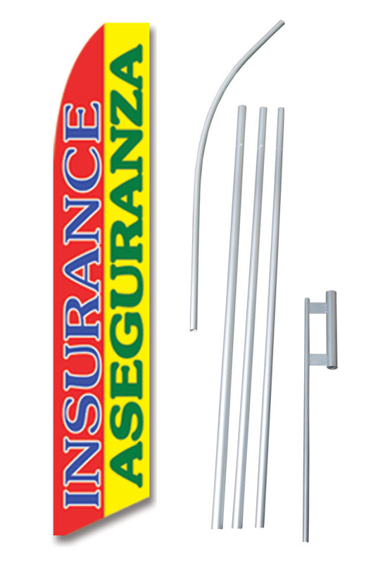 Neoplex Bilingual Insurance Aseguranza Polyester 180 X 30 In Flag Set Wayfair