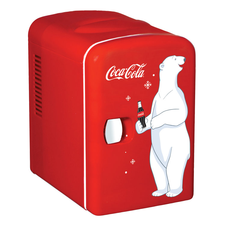 Koolatron Coca Cola Retro 0 14 Cubic Feet Cu Ft Freestanding Mini Fridge Reviews Wayfair