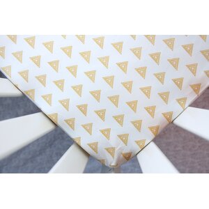 Pearl and Gold Fitted Crib Sheet