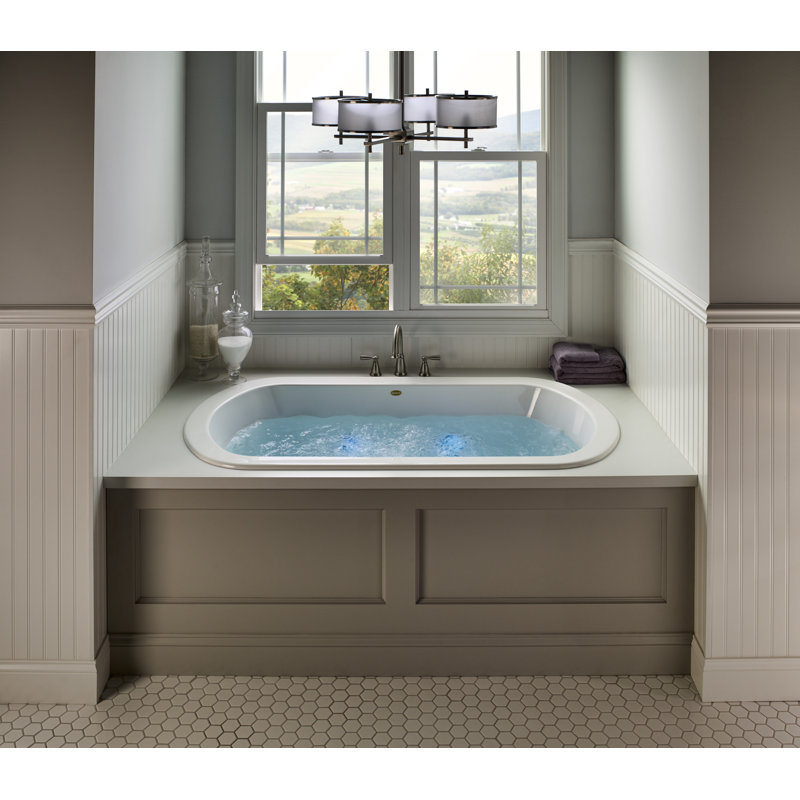 Jacuzzi Duetta 60 X 42 Drop In Undermount Whirlpool Bathtub Wayfair