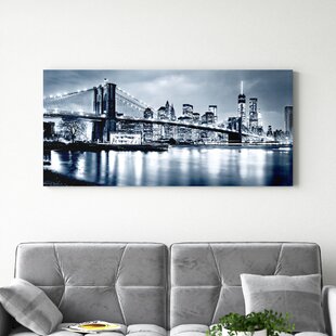 Wall Hangings new york skyline black and white a4 gloss poster Print ...