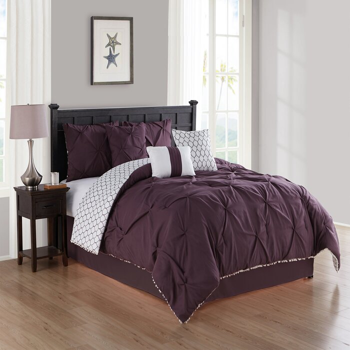 House Of Hampton Keesey Pom Pom Comforter Set Reviews Wayfair