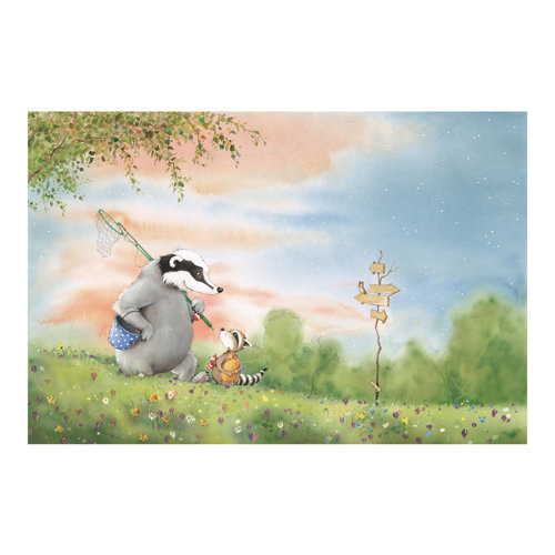 Vasily & Sibelius at the Signpost Semi-Gloss Wallpaper Roll East Urban Home Size: 4.32m x 290cm