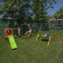 Details about   Climbing Rope With Platforms And Disc Swing Seat Swing Set Rope Ladder Green 