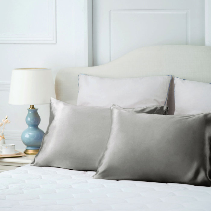 House Of Hampton Tupper Satin Health Envelope Pillow Protector