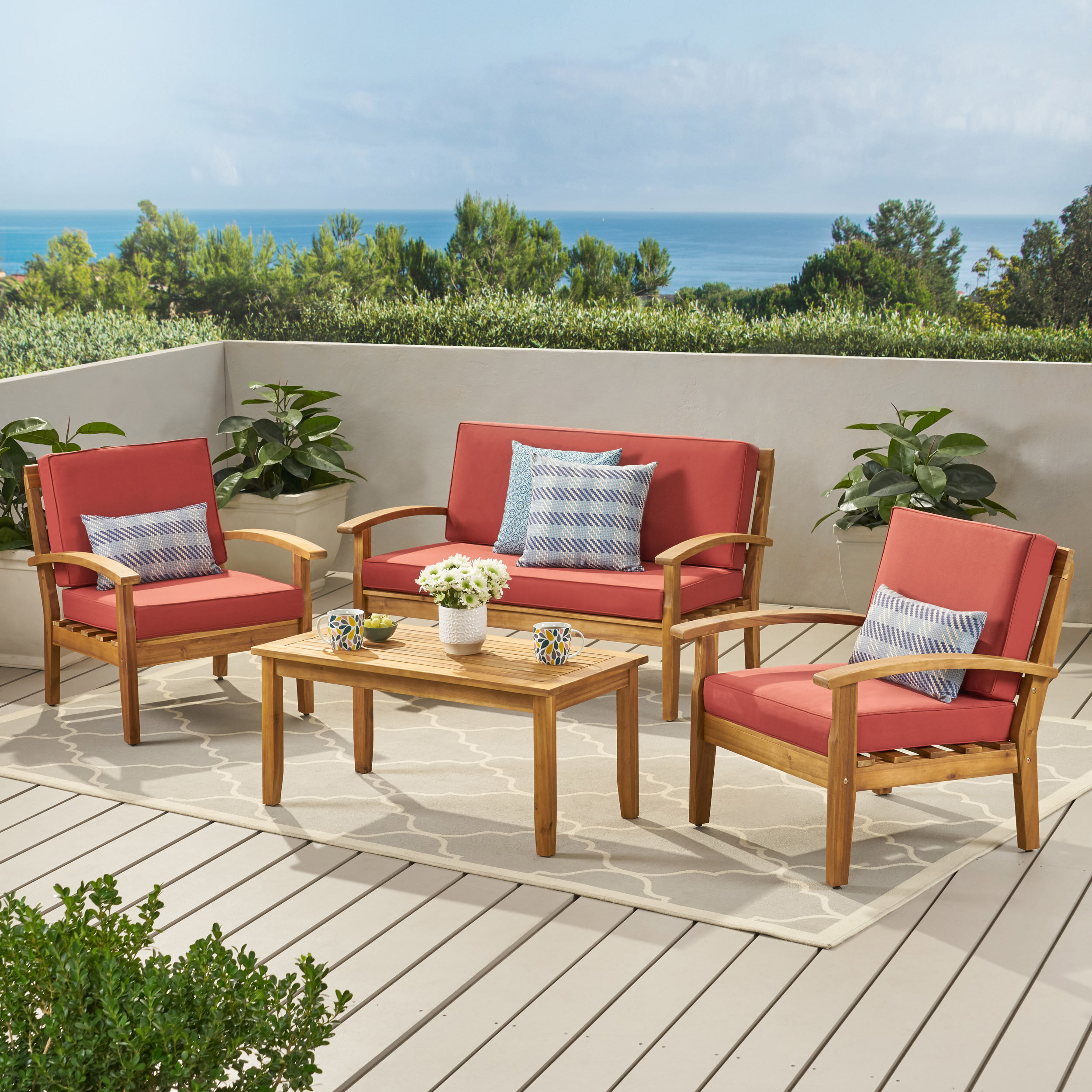 Red Patio Conversation Sets You Ll Love In 2020 Wayfair