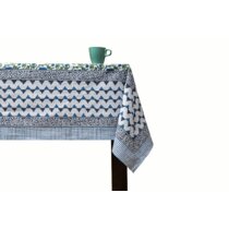 Now Designs Tablecloth 60 by 108-Inch Field Day Plaid Sunray 