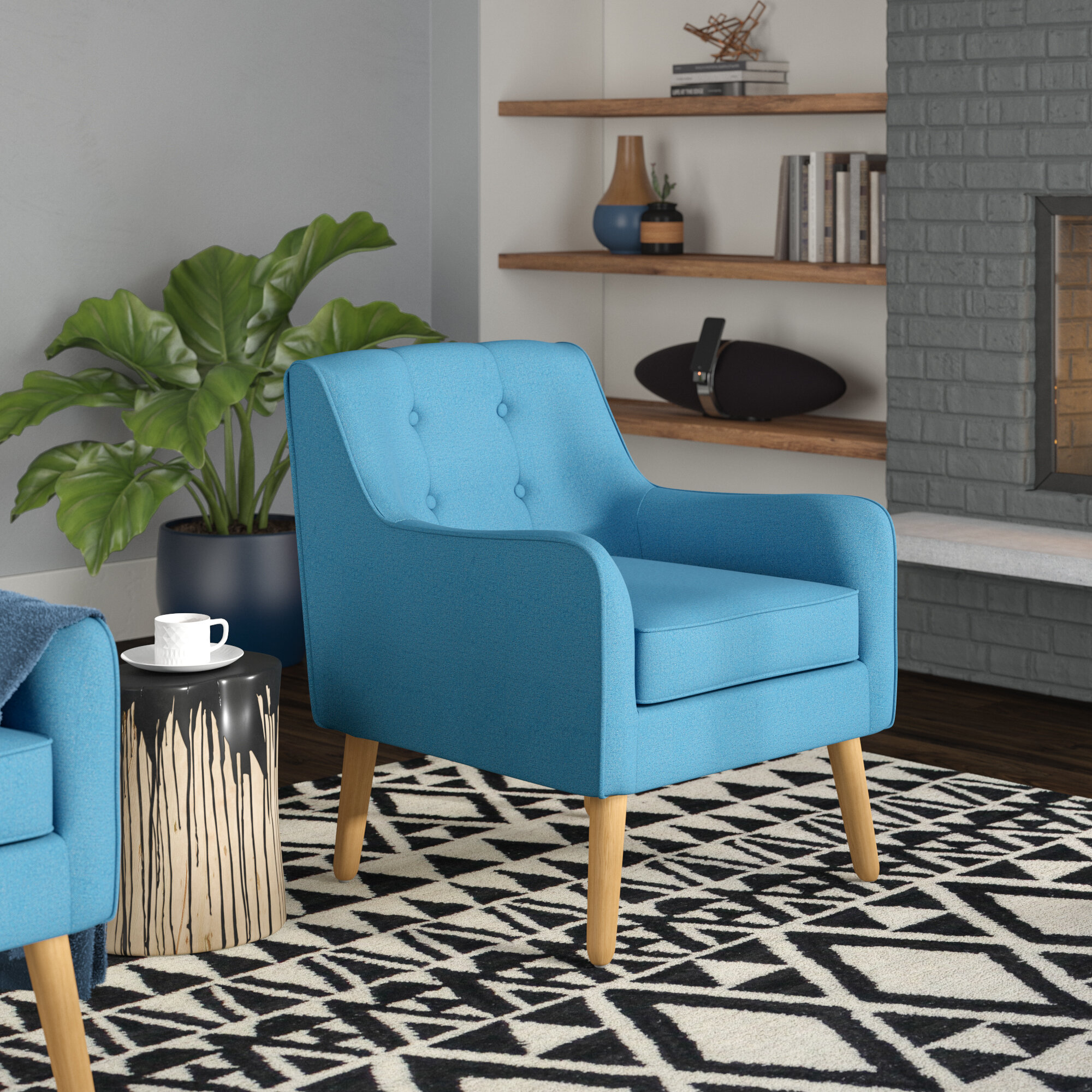 blue accent chair near me