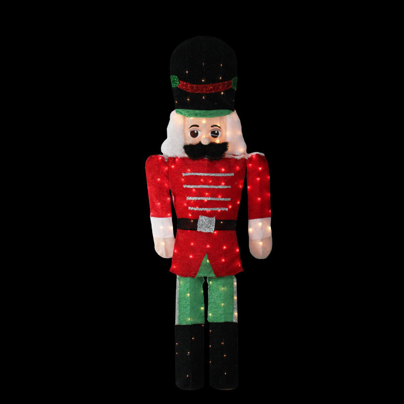 The Holiday Aisle Pre Lit Candy Cane Lane 2d Toy Soldier Christmas