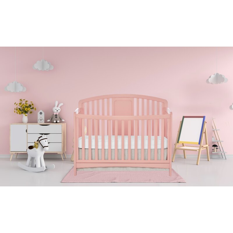 pink convertible crib
