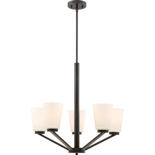 Go to store & view more images Naccarato 5-Light Shaded Chandelier by Ebern Designs