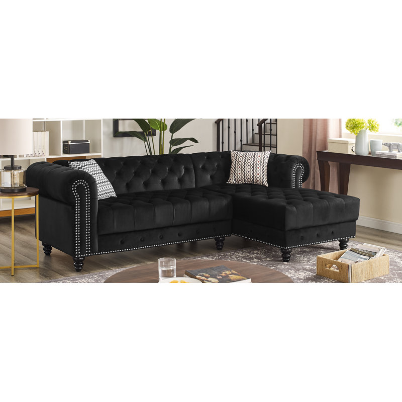 Mercer41 Harmond Right Hand Facing Sectional Reviews Wayfair