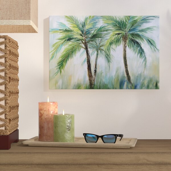 Beachcrest Home Palm Sensation - Wrapped Canvas Print & Reviews | Wayfair