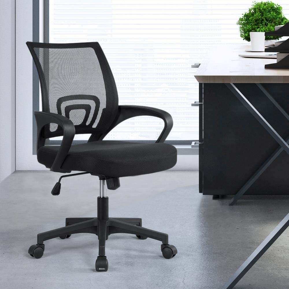 Office Chair Executive Home Computer Desk Seat Task Chair Adjustable Swivel Mesh 