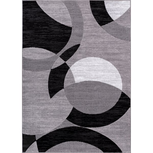 Winston Porter Symone Gray Area Rug & Reviews | Wayfair