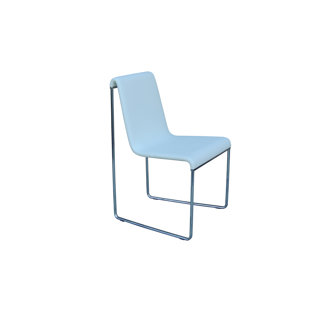 Go to store & view more images B&T Design Slender Eco Leather Chrome Frame Side Chair