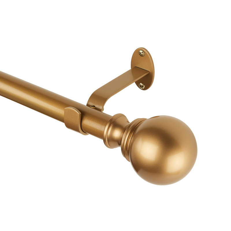 Alcott Hill Darion Ball Single Curtain Rod Hardware Set
